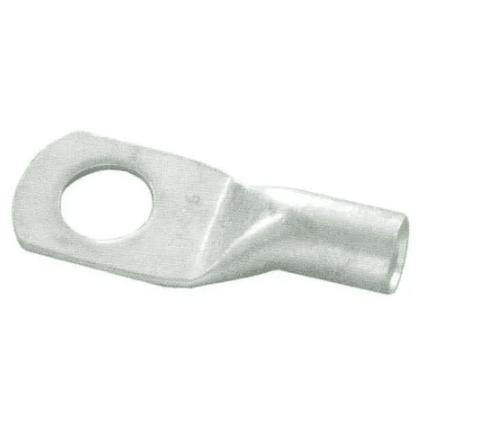 Ring Terminal: M8; crimped; for cable; non-insulated, Copper, Tinned - Melitech Energy