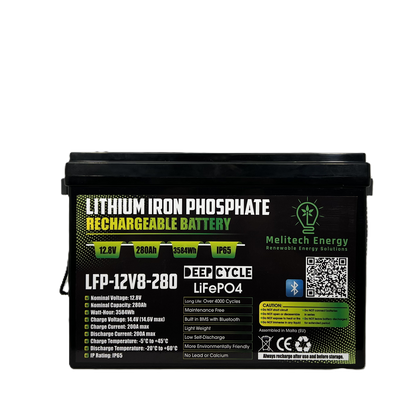 2kW Hybrid Off-Grid Solar Kit - 12V | 2x 445W Panels | 3580Wh LiFePO₄ Battery, Bluetooth