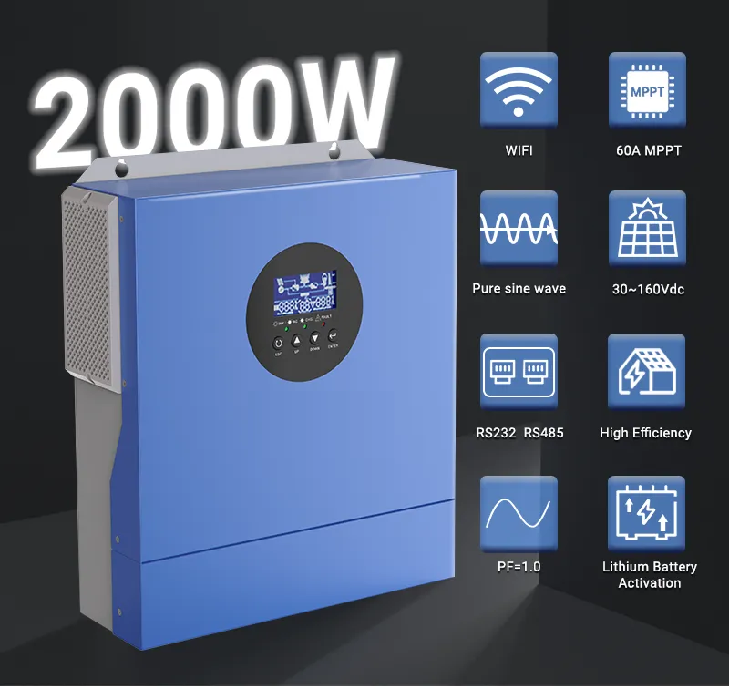 2kW Hybrid Off-Grid Solar Kit - 12V | 1x 620W Panels | 1920Wh LiFePO₄ Battery