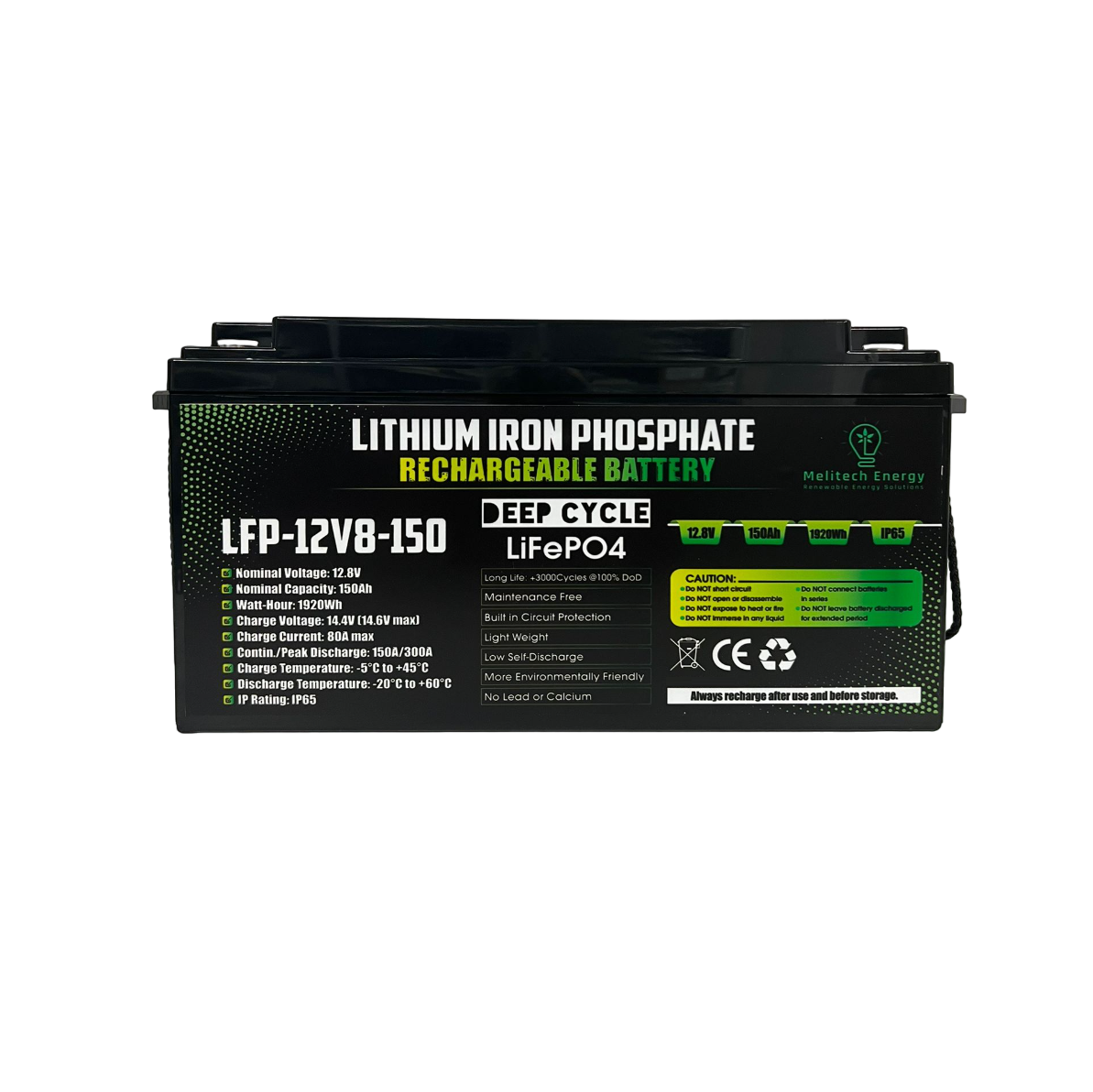 2kW Hybrid Off-Grid Solar Kit - 12V | 1x 620W Panels | 1920Wh LiFePO₄ Battery