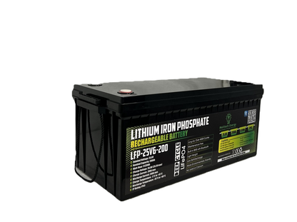 Battery LiFePO4: 25.6V/200Ah (5120Wh): Smart active balance + Bluetooth