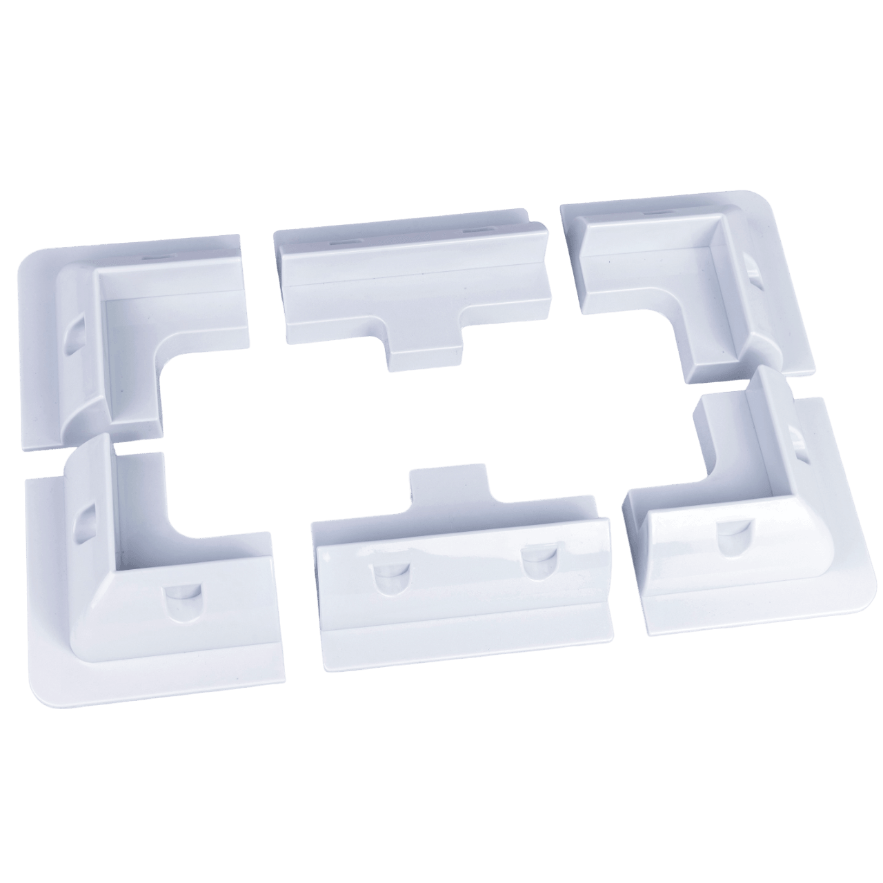 ABS bracket set for fixing solar panels (Corners and sides) - Melitech Energy