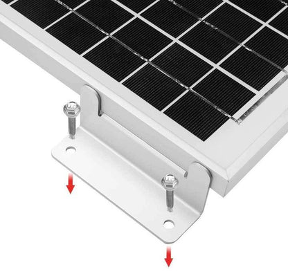 Aluminium bracket set for fixing solar panels 4pcs + Screws - Melitech Energy