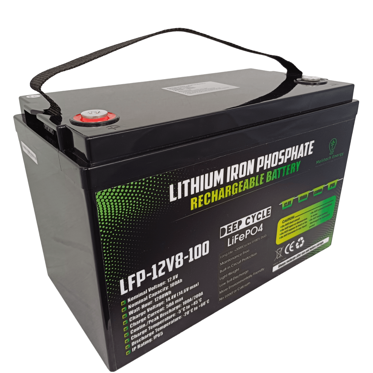 100Ah Lithium Battery | 12V 150Ah Battery | Melitech Energy