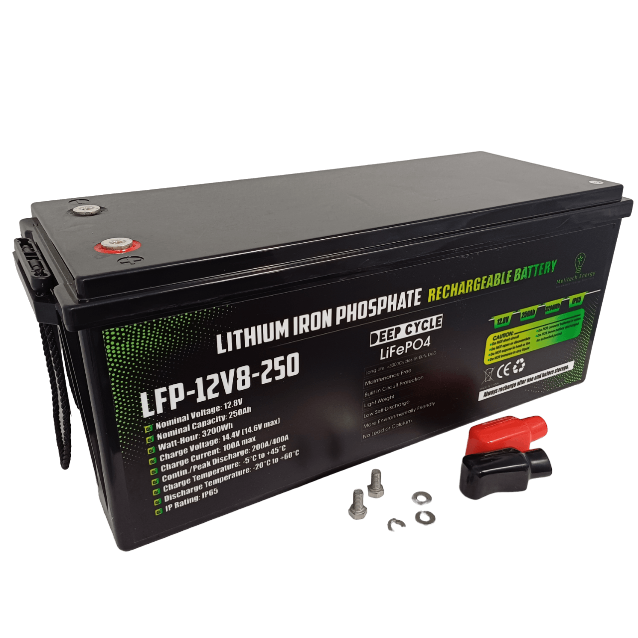 Best LiFePO4 Battery 12V 250Ah | Power Storage Solution | Melitech Energy