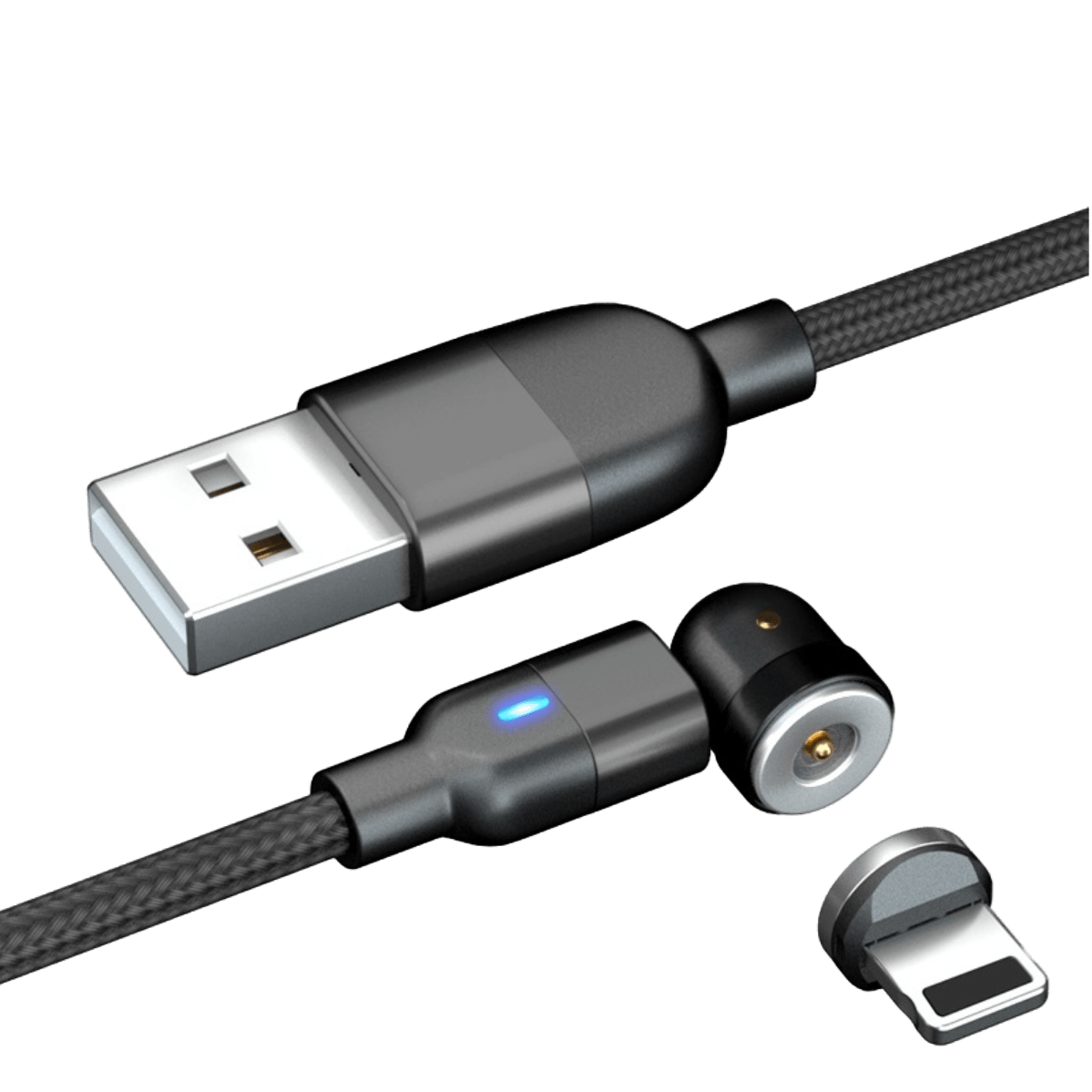 Magnetic USB charging cable + Lightning adapter - Melitech Energy